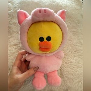 LINE FRIENDS Sally Pig Costume Plush 🐥🐣, 8” Used Excellent